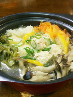 簡単♡鶏つくね&野菜の柚子風味鍋♪-レシピのメイン写真