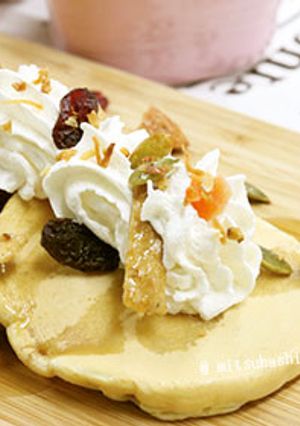玄米グラノーラ入りホットケーキ♪-レシピのメイン写真