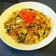 豚ひき肉と白菜の醤油焼きそば