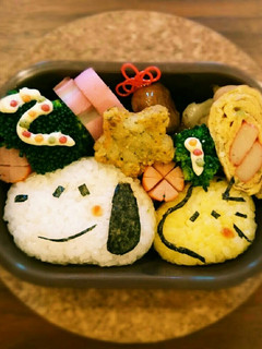 スヌーピー♪ウッドストック♪キャラ弁-レシピのメイン写真