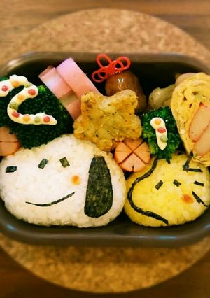 スヌーピー♪ウッドストック♪キャラ弁-レシピのメイン写真