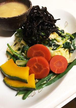 ヘルシー！豆乳と味噌の和パスタ★-レシピのメイン写真