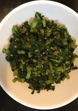 ご飯のおとも大根の葉ごま油炒め-レシピのメイン写真