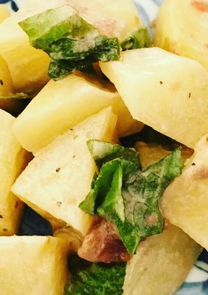 レンジでアンチョビと梅の和風ポテトサラダ-レシピのメイン写真
