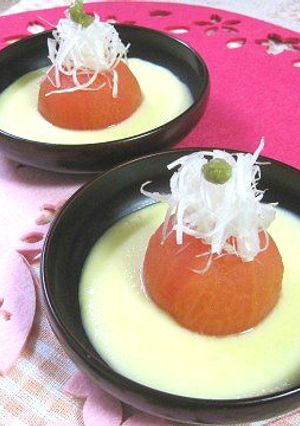 丸ごとトマトの豆乳汁-レシピのメイン写真
