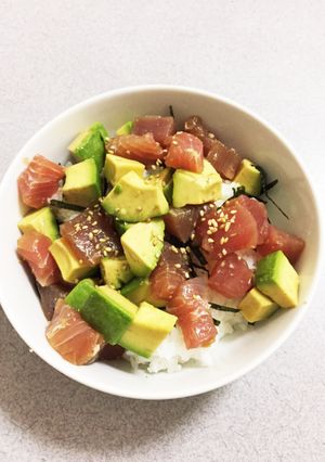 マグロとアボガドのわさび丼-レシピのメイン写真
