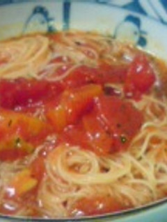 トマトの冷たいスープパスタ-レシピのメイン写真