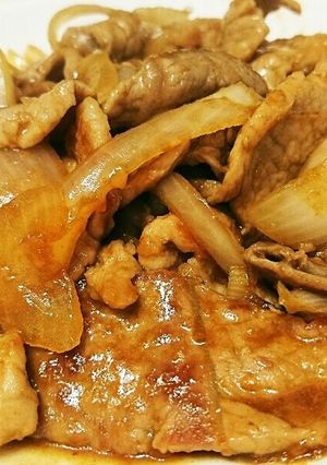 簡単な豚肉の生姜焼き～(^-^)v-レシピのメイン写真