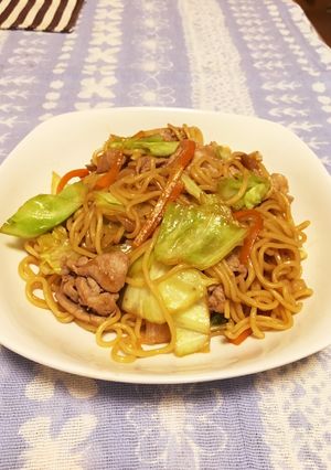 絶賛！わが家の焼きそば-レシピのメイン写真