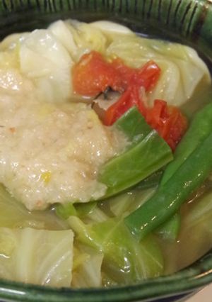 10分で洋風お雑煮☆冷蔵庫の野菜で♪-レシピのメイン写真
