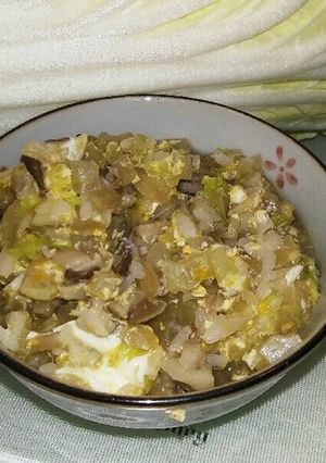 マイタケと白菜の満腹デトックスおじや-レシピのメイン写真