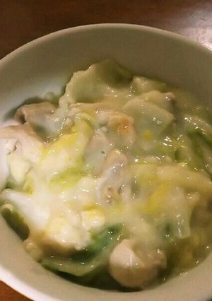 白菜と鶏肉のゆず胡椒クリーム煮-レシピのメイン写真