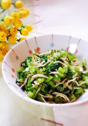 ♡大根の葉&ちりめんの和風炒め♡-レシピのメイン写真