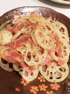 簡単♬れんこんとベーコンの炒め物-レシピのメイン写真