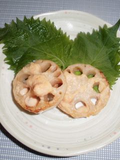 蓮根の明太マヨ焼き-レシピのメイン写真
