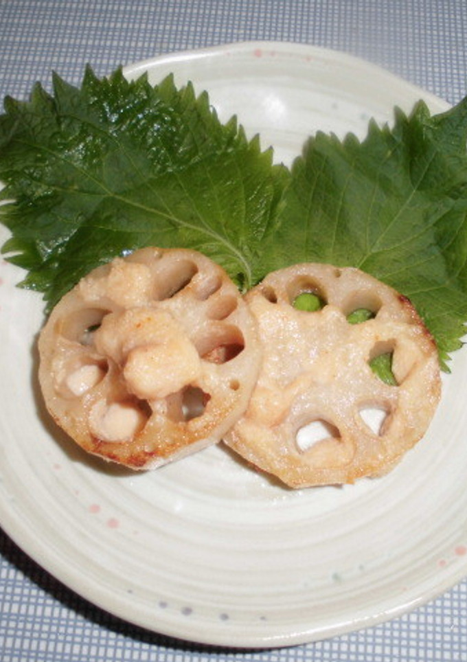 蓮根の明太マヨ焼き-レシピのメイン写真