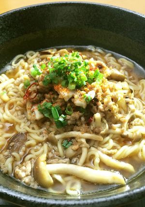 美人レシピ・きのこ肉みそラーメン-レシピのメイン写真