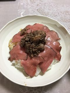 簡単!ローストビーフ丼♪-レシピのメイン写真