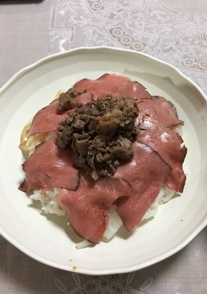 簡単！ローストビーフ丼♪-レシピのメイン写真
