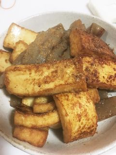 厚揚げとコンニャク炒め-レシピのメイン写真