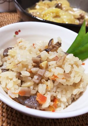 おせちに飽きたら…筑前煮炊き込みご飯♡-レシピのメイン写真