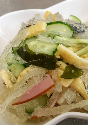糸寒天で酢の物-レシピのメイン写真