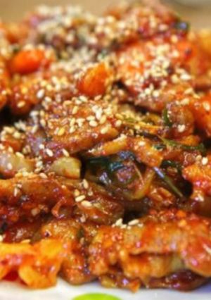 [韓国料理]豚肉コチュジャン炒め-レシピのメイン写真