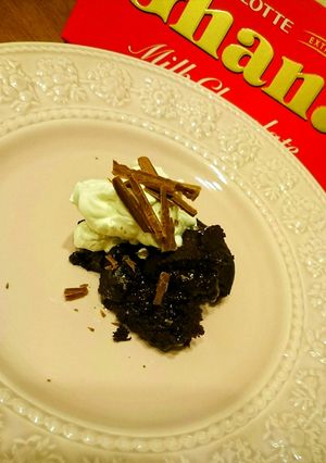 材料5種類 濃厚チョコケーキ-レシピのメイン写真