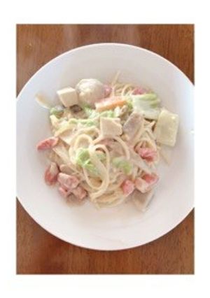 豚汁でみそクリィィィィィィィムパスタ-レシピのメイン写真