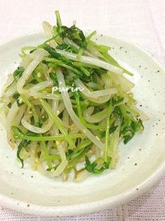 レンジで簡単♪もやしと豆苗のナムル-レシピのメイン写真