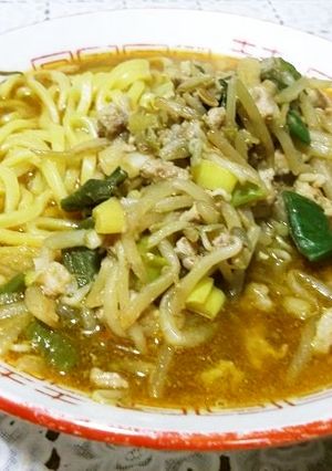 豚肉唐辛子　担々麺風ラーメン-レシピのメイン写真