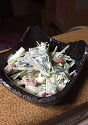 水菜 大量消費 りんごサラダ-レシピのメイン写真