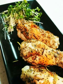 簡単!手羽元ハーブ焼き-レシピのメイン写真