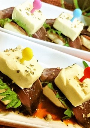 簡単【クリチとカツオのカルパッチョ風】-レシピのメイン写真