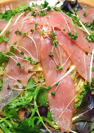 KALDI生ハムのお手軽パーティパスタ-レシピのメイン写真