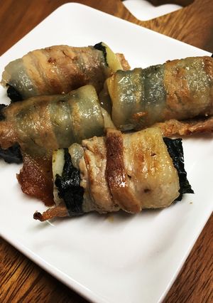 豚バラ肉DE磯辺餅-レシピのメイン写真