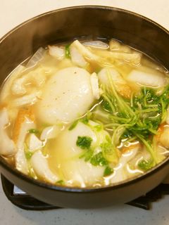 一人鍋でお雑煮~具沢山-レシピのメイン写真