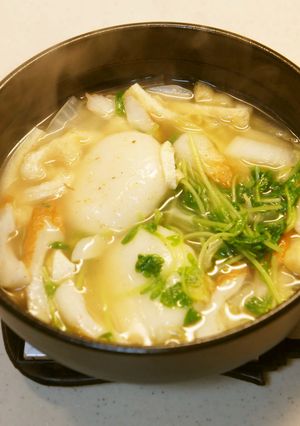 一人鍋でお雑煮～具沢山-レシピのメイン写真
