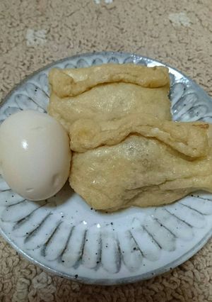 時短！油揚げの中身はシューマイですっ。-レシピのメイン写真