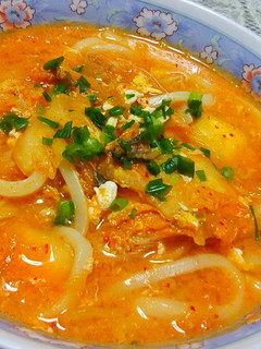 簡単!あったかキムチうどん♪-レシピのメイン写真