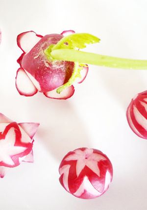 ラディッシュの飾り切り-レシピのメイン写真