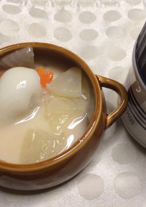 余ったお餅でスープジャーお雑煮ランチ-レシピのメイン写真