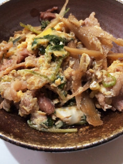 ごぼうと牛肉の柳川風☆簡単においしく☆-レシピのメイン写真