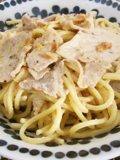 梅マヨ味噌とんパスタ-レシピのメイン写真
