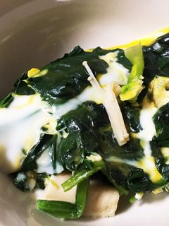 ほうれん草と高野豆腐の卵とじ-レシピのメイン写真