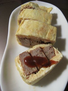 お弁当に♪ハンバーク玉子焼き-レシピのメイン写真