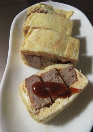 お弁当に♪ハンバーク玉子焼き-レシピのメイン写真