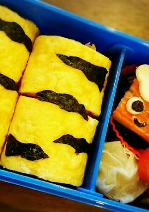 節分キャラ弁♪鬼♪恵方巻風オムライス-レシピのメイン写真