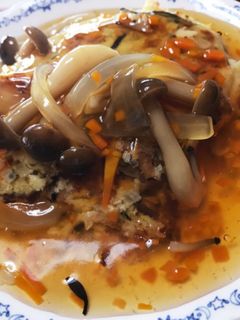 ヘルシー豆腐のみハンバーグにあんかけ-レシピのメイン写真