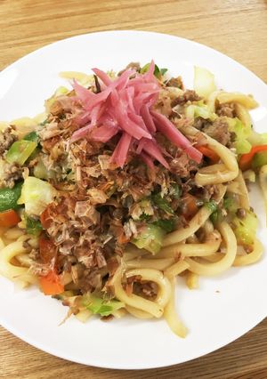 簡単ランチに焼うどん^ ^-レシピのメイン写真